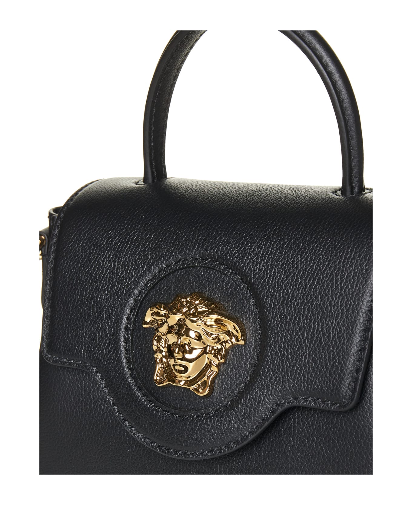 Versace La Medusa Small Leather Bag - Nero/oro Versace