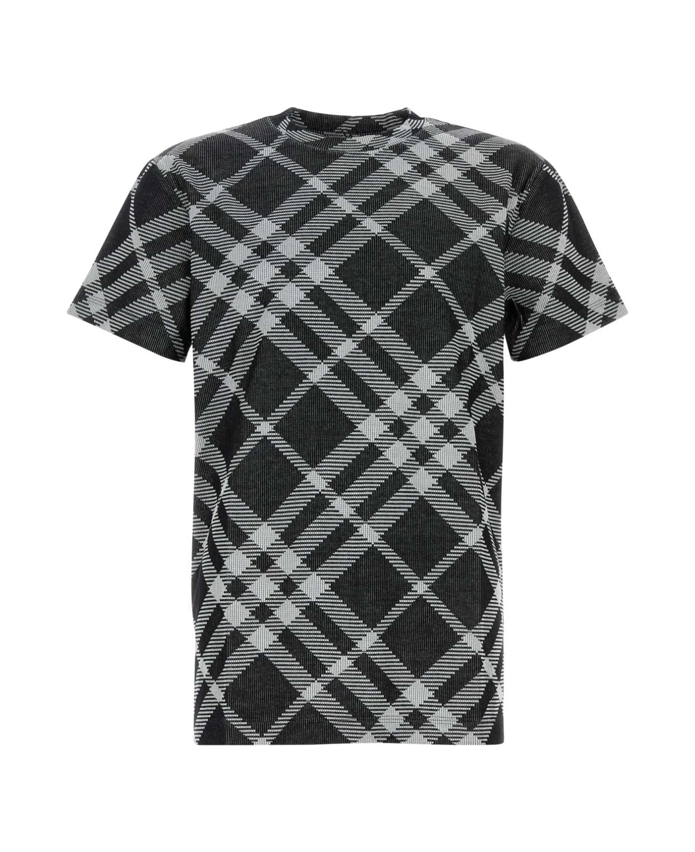Burberry Printed Stretch Cotton Blend T-shirt | italist