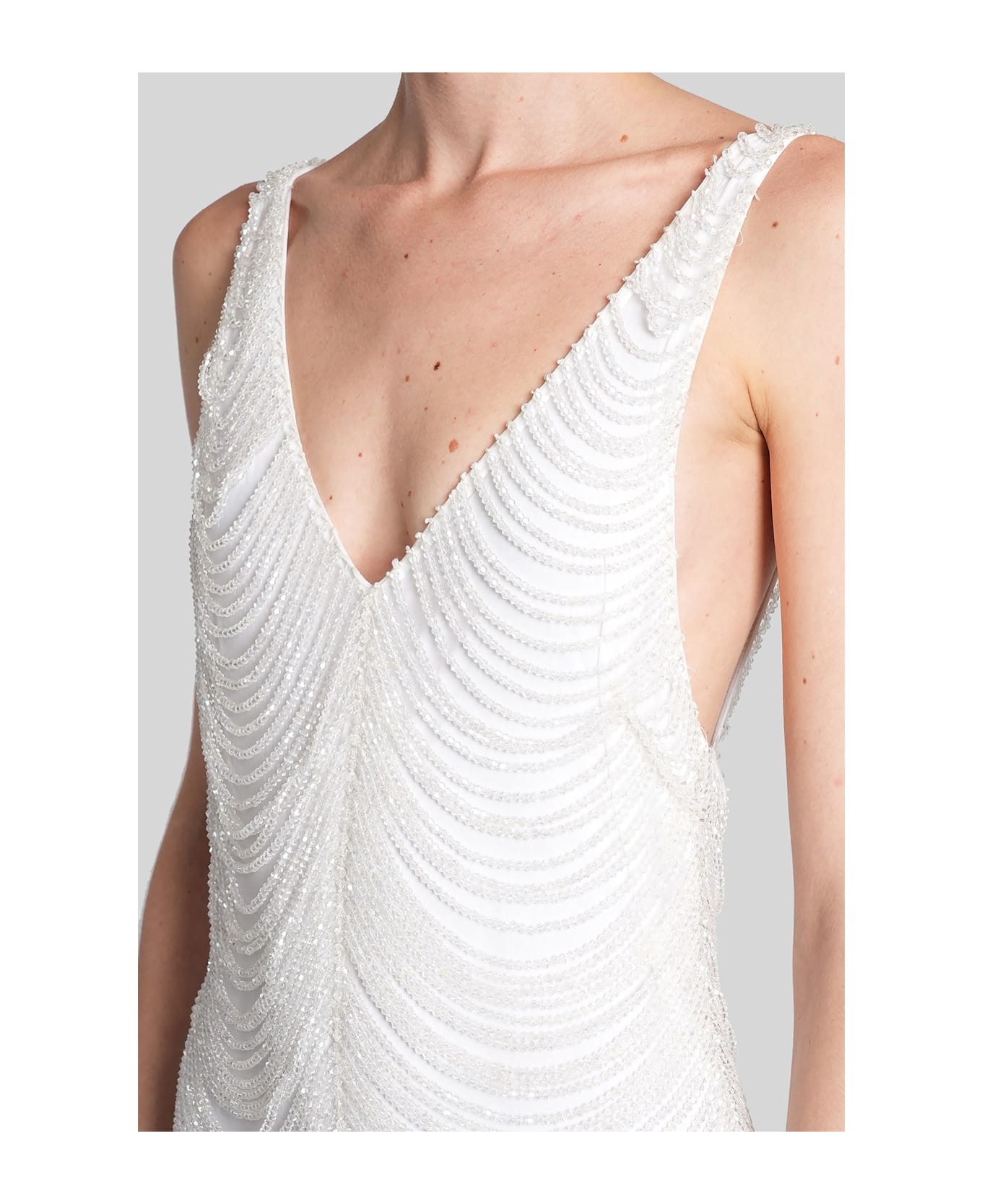 Giuseppe di Morabito Long Dress In White Polyamide - white