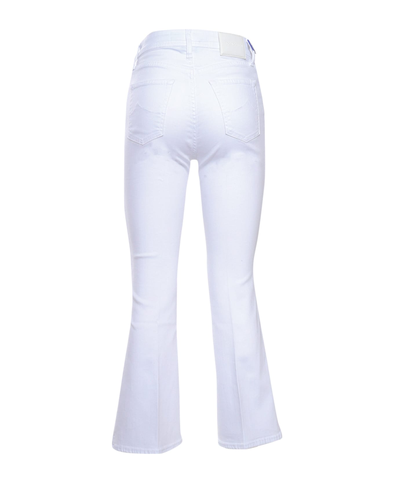 Jacob Cohen Pant 5t Crop.flare H/waist Victoria - WHITE