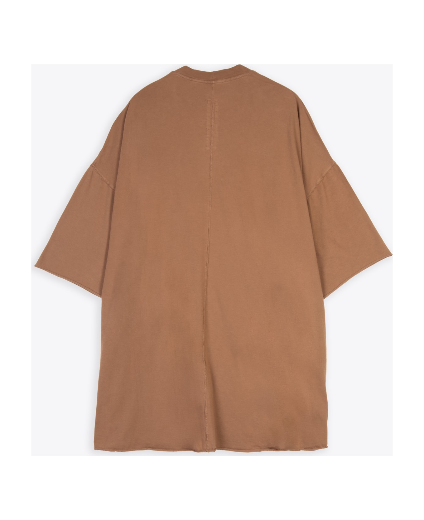 DRKSHDW Tommy T Brown cotton oversized t-shirt with raw-cut hems - Tommy T - Cachi