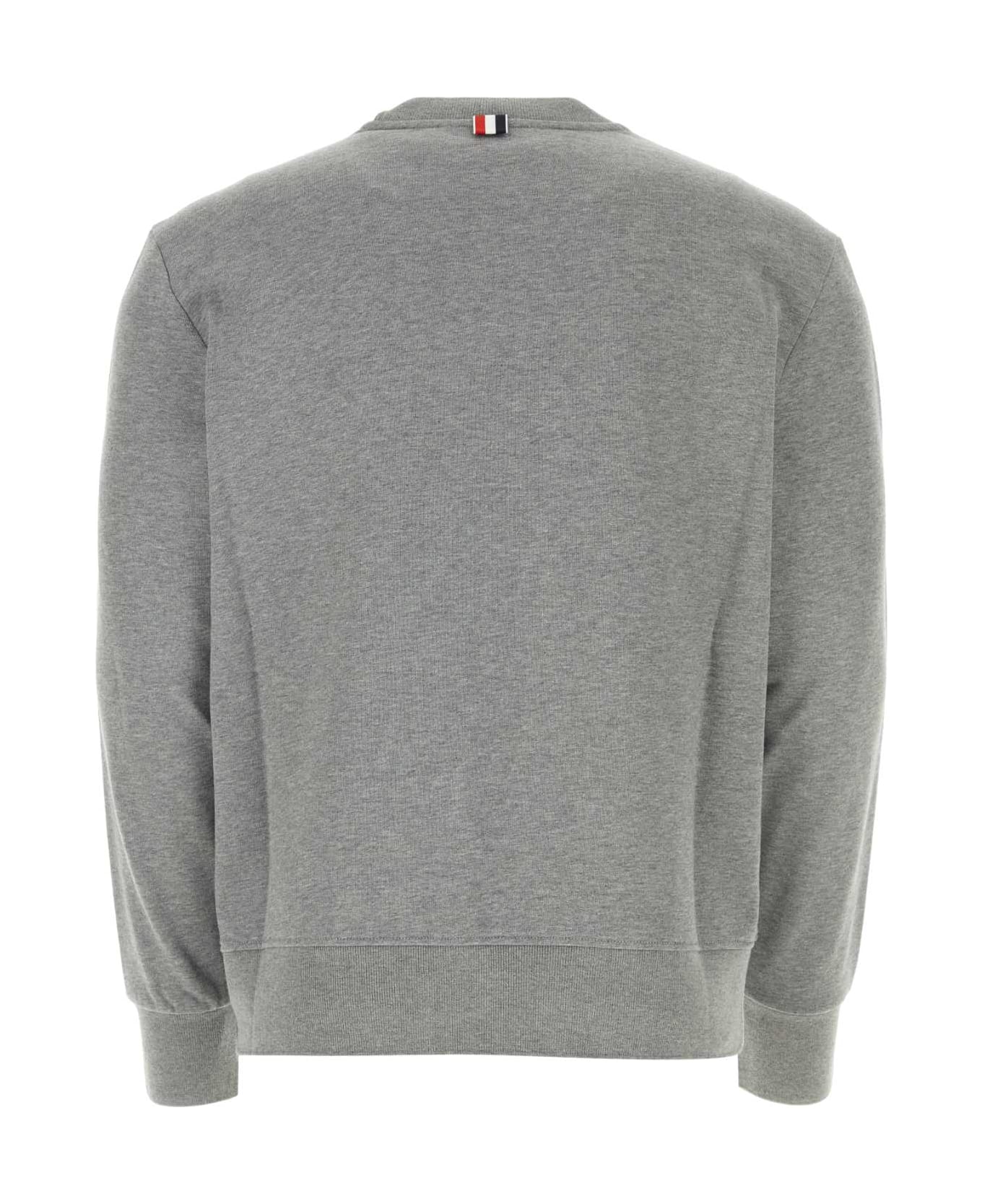 Thom Browne Melange Grey Cotton Sweatshirt - LTGREY フリース