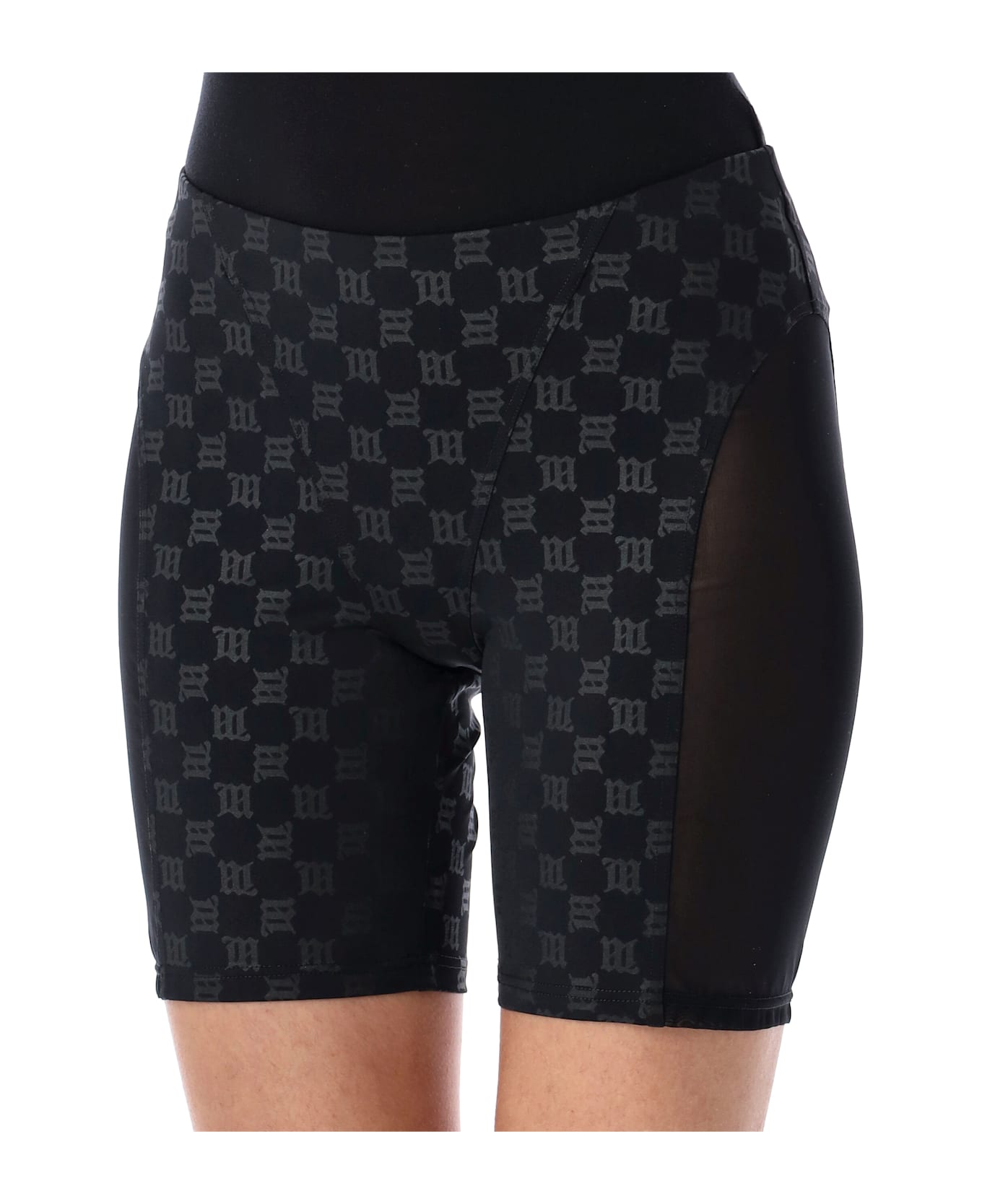 MISBHV Monogram Biker Shorts - BLACK