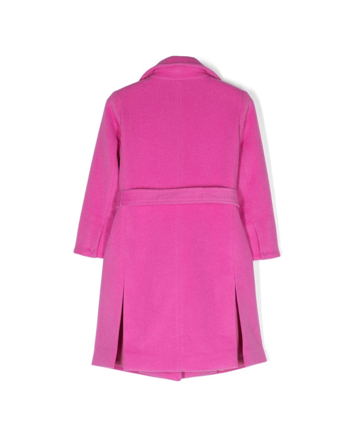 Max&Co. Fuchsia Wool Runaway Coat - Pink
