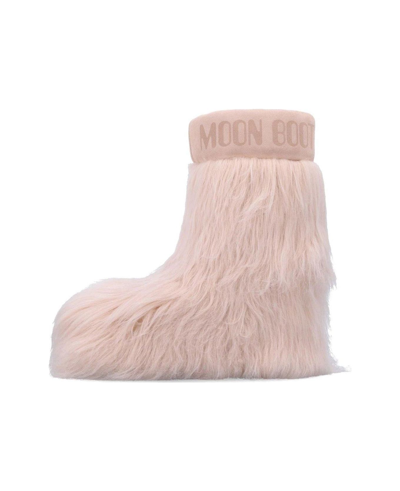 Moon Boot Icon Embroidered Boots - Rosa