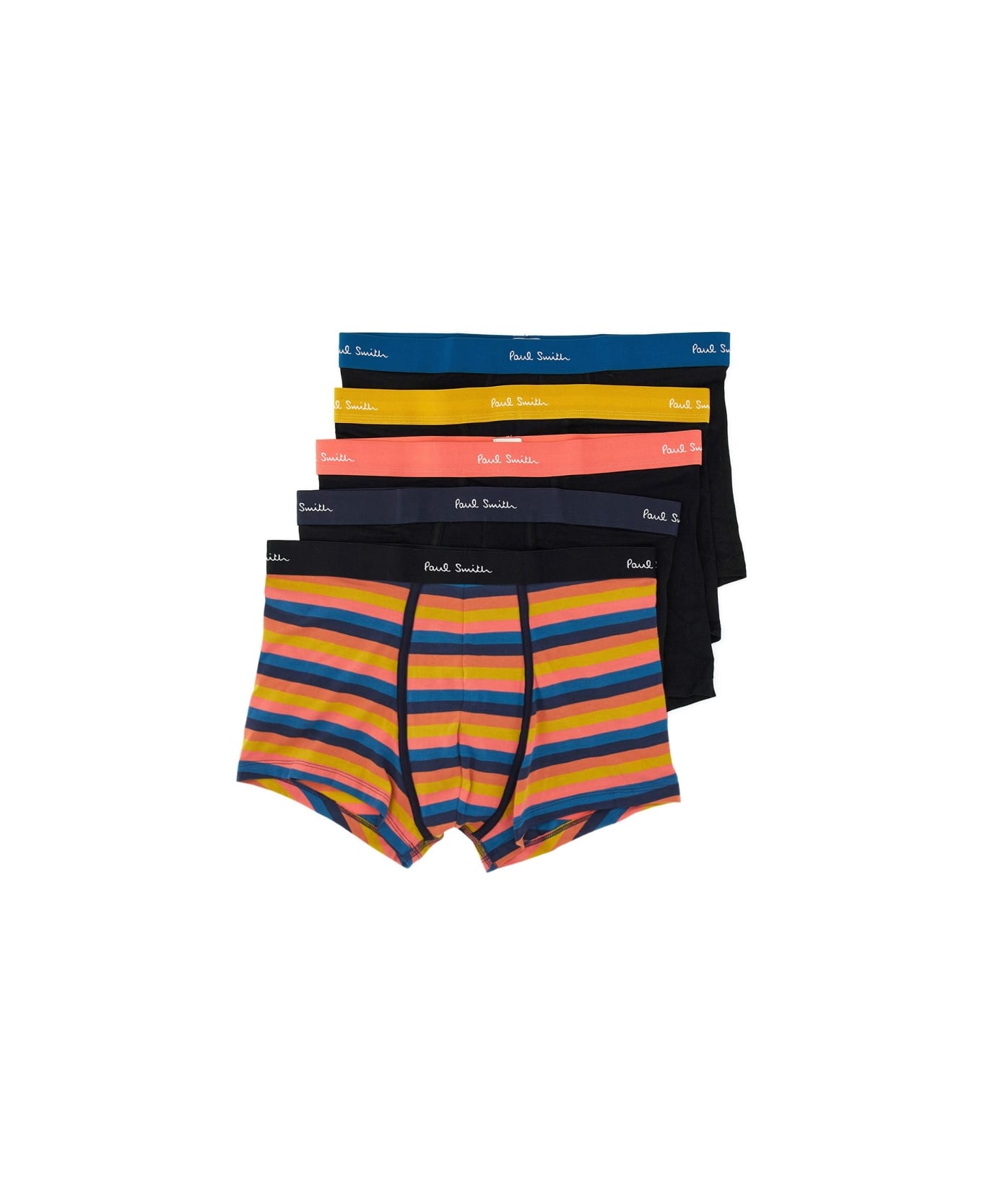 Paul Smith Pack Of Five Boxer Shorts - BLACK