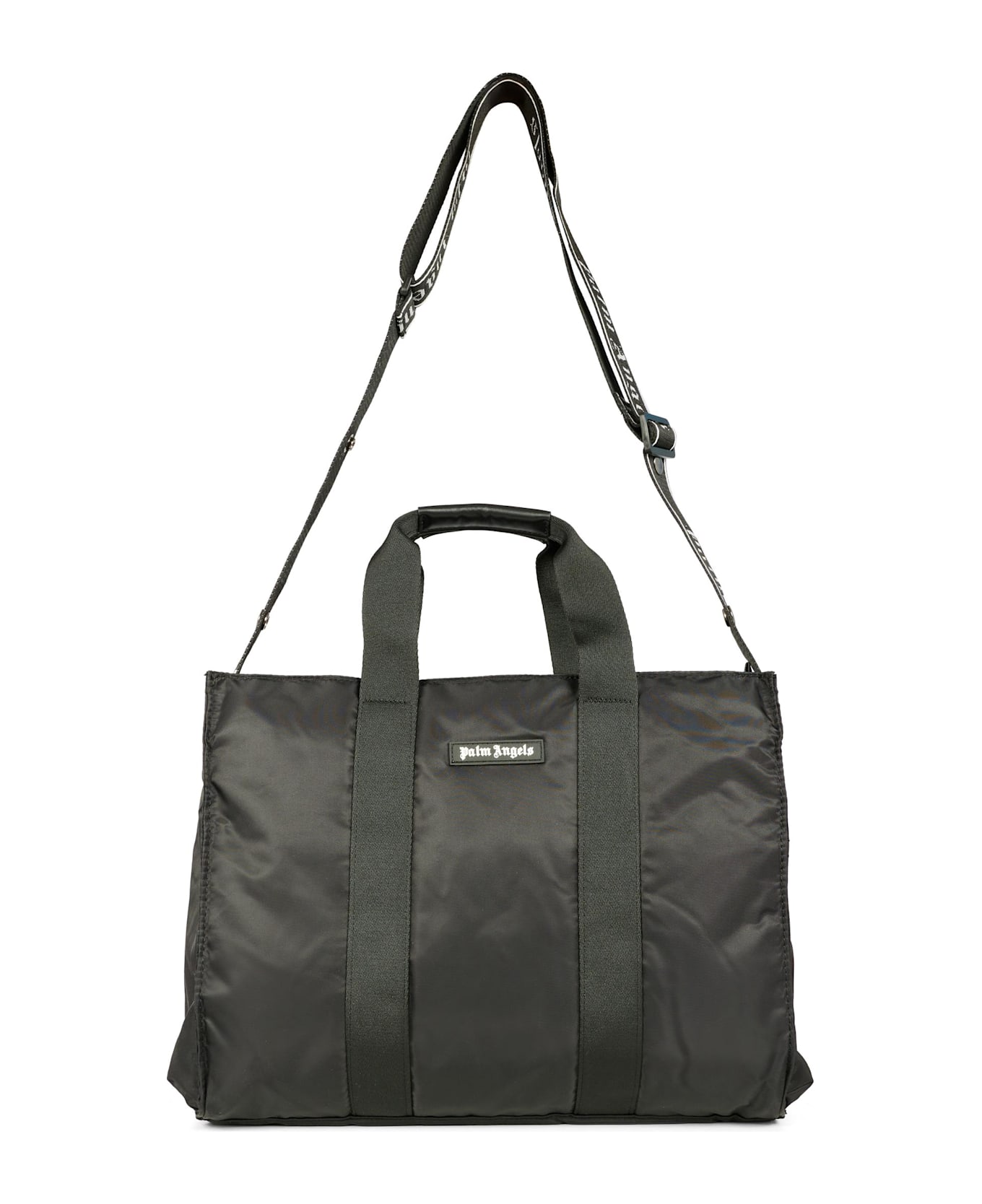 Palm Angels Black Changing Bag For Babykids With Logo - Black