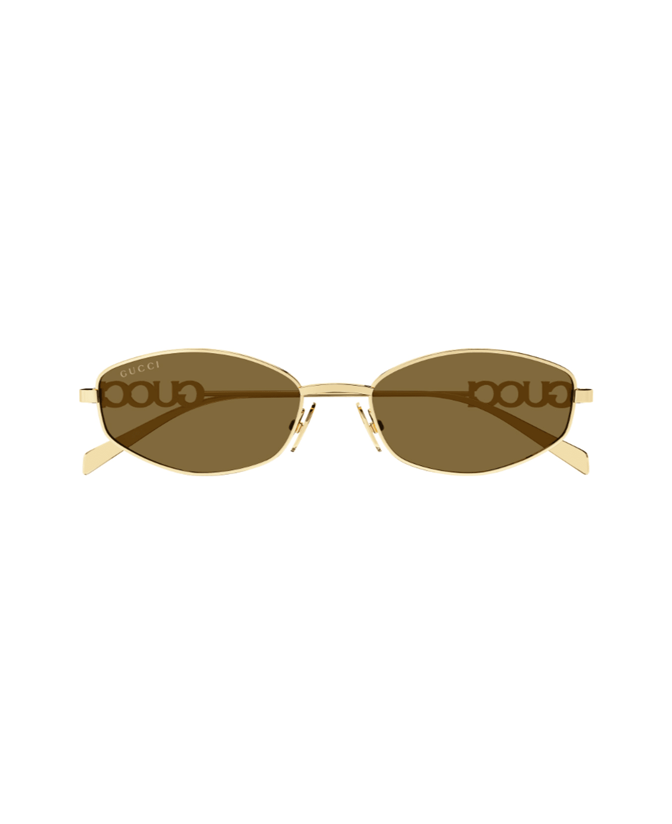 Gucci Eyewear Gucci Gg1802s Linea Name Of Brand 005 Gold Brown Sunglasses - Oro