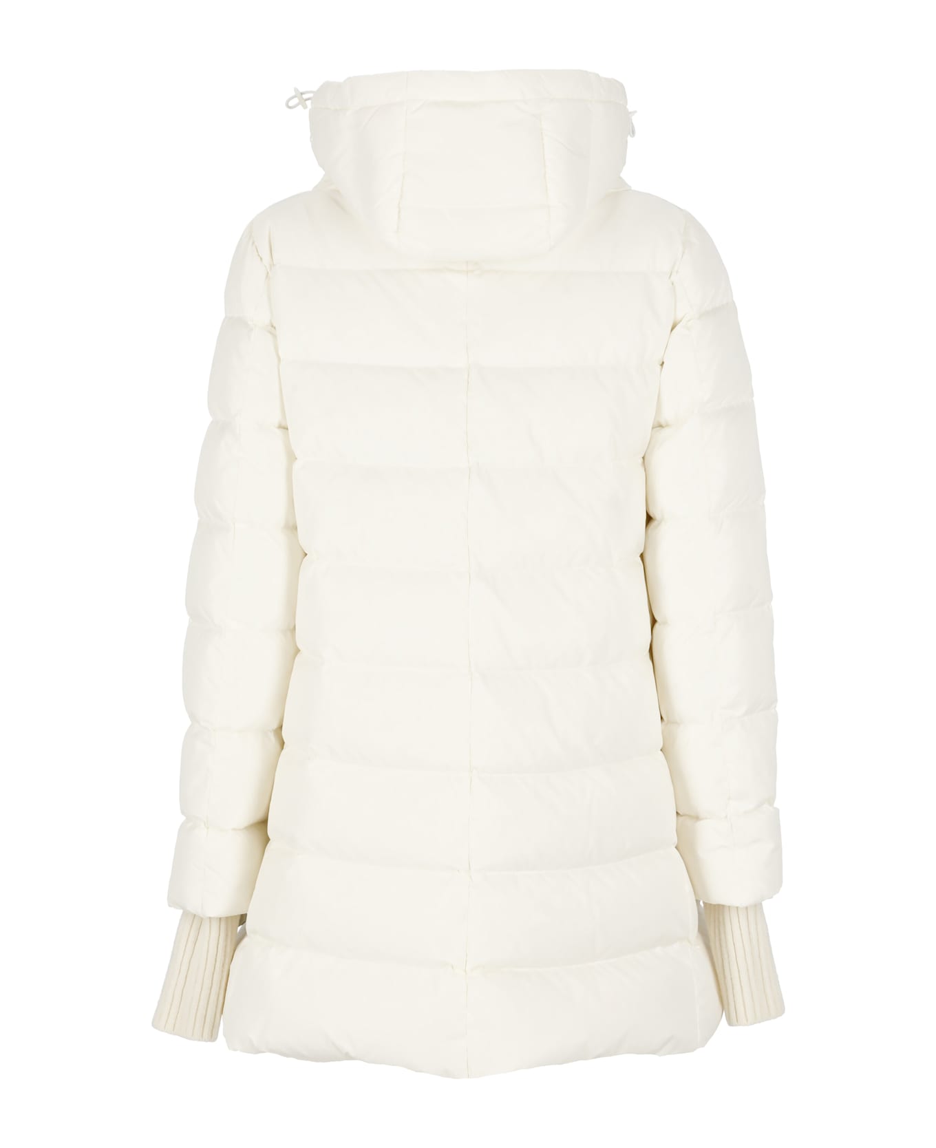 Herno Zip-up Hooded Down Jacket - BIANCO