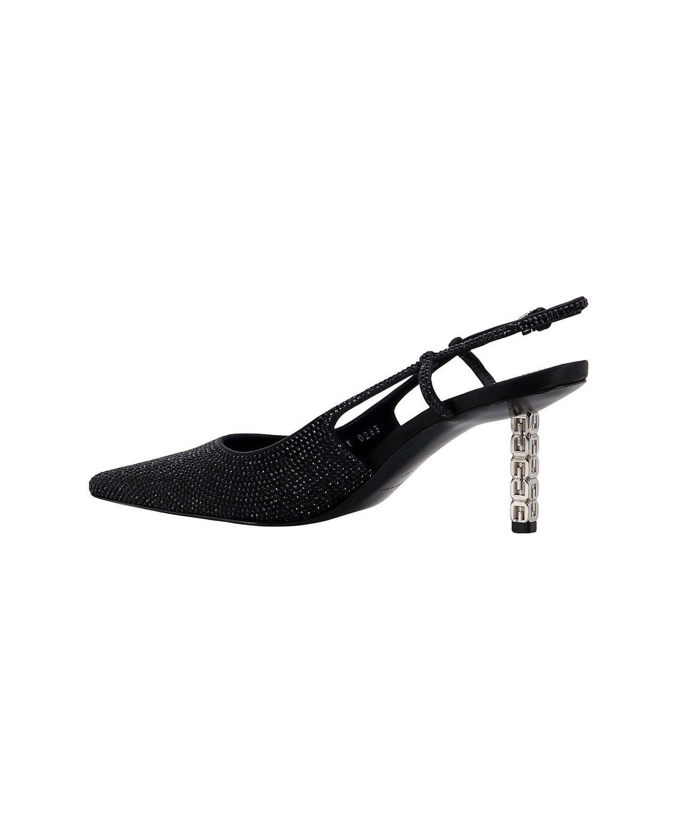 Givenchy Embellished Pointed-toe Slingback Pumps - Black