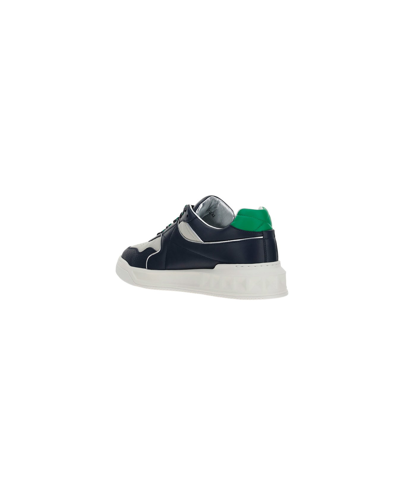 Valentino Garavani One Stud Sneakers - Blue, white, green