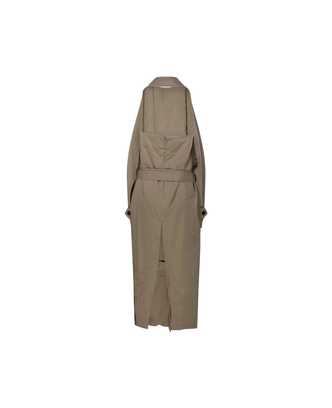 Balenciaga Suspended Trench Dress - Beige