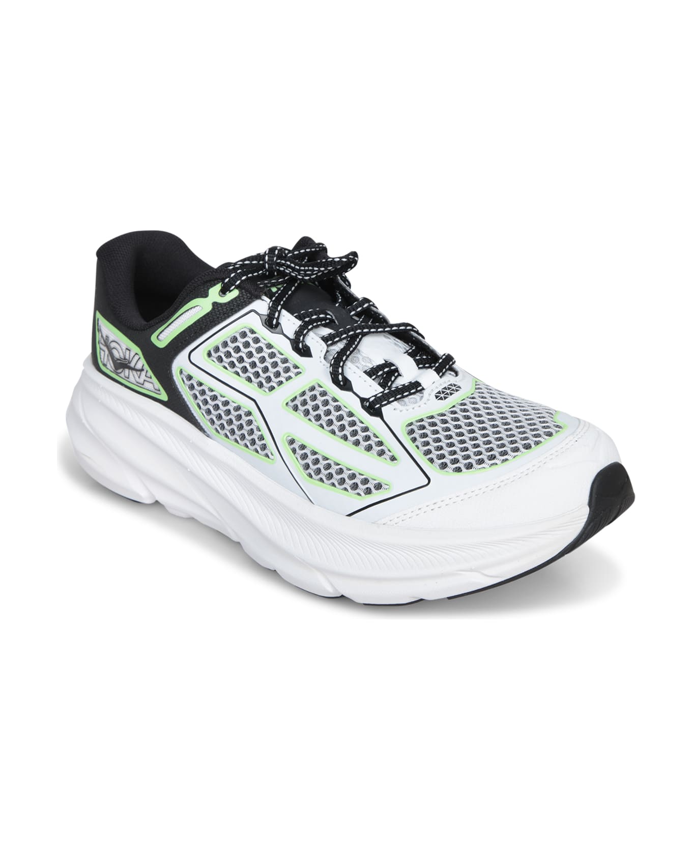 Hoka Cliton One9 White-black Sneakers - Black