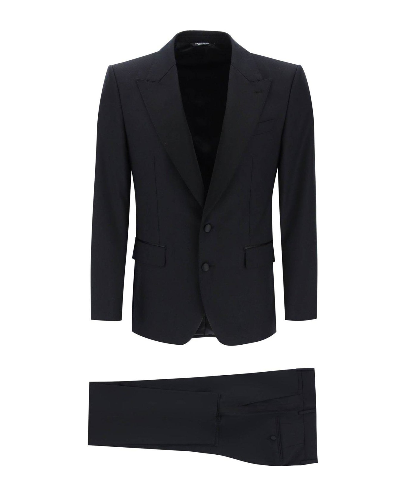 Dolce LACE & Gabbana Single-breasted Pressed Crease Tailored Suit