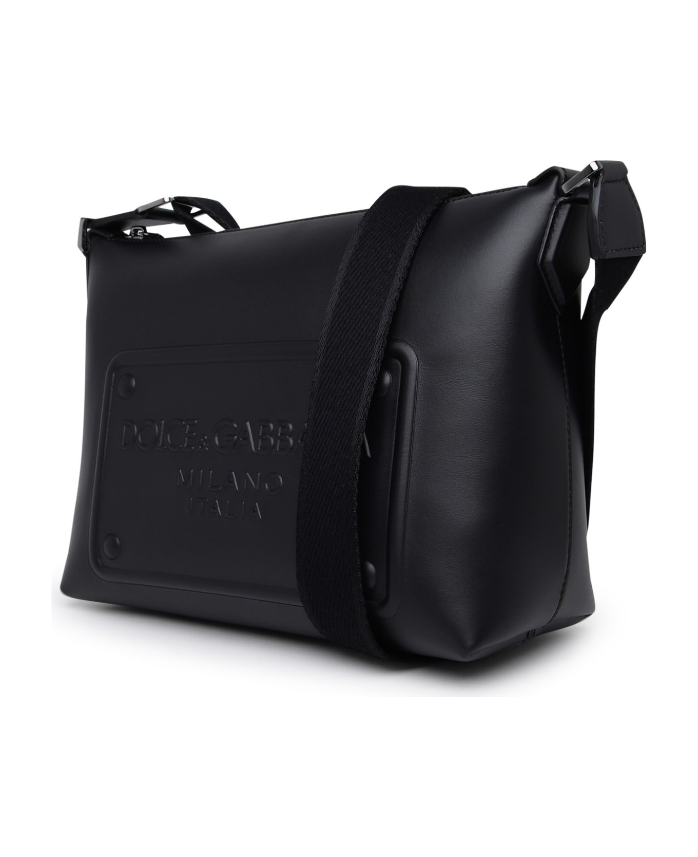 Dolce & Gabbana Black Leather Crossbody Bag - Black