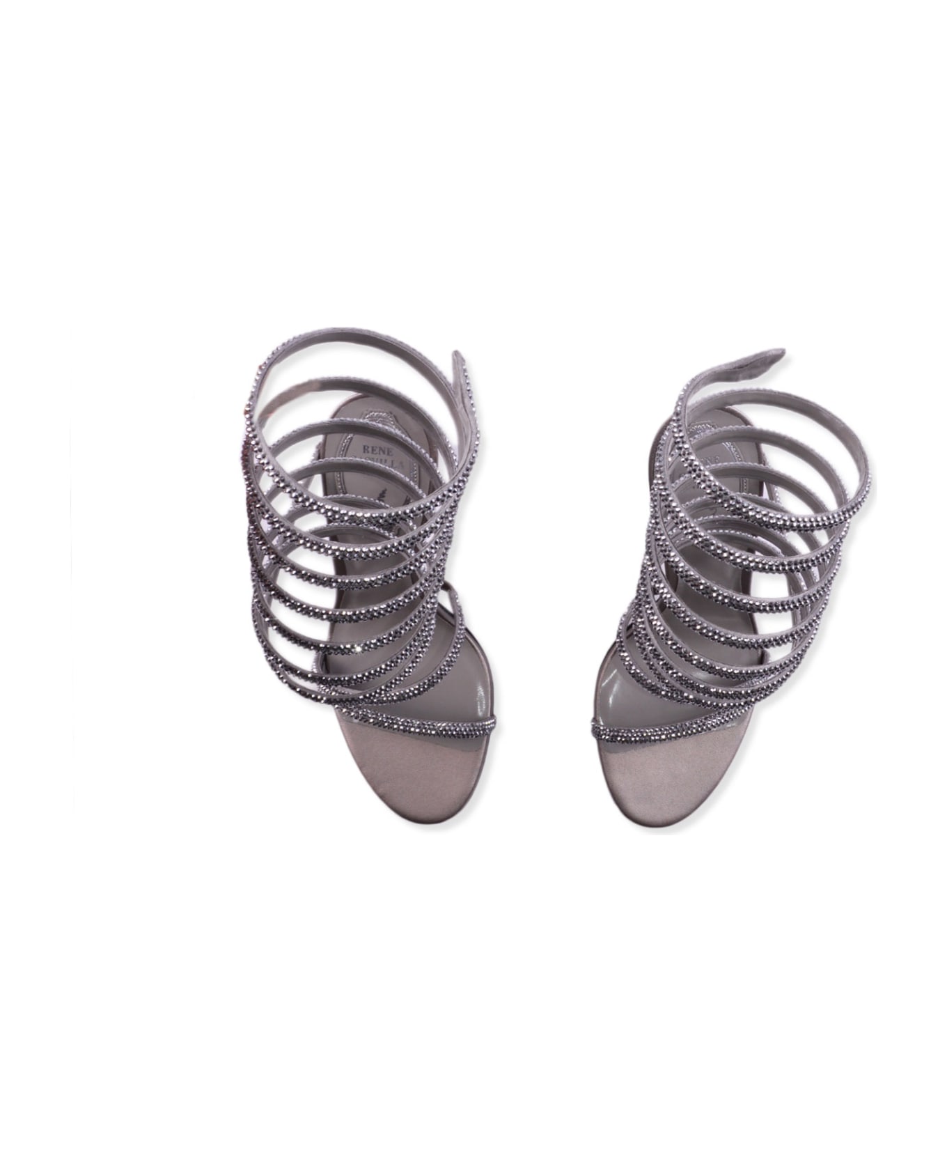 René Caovilla Heel Sandals - Silver