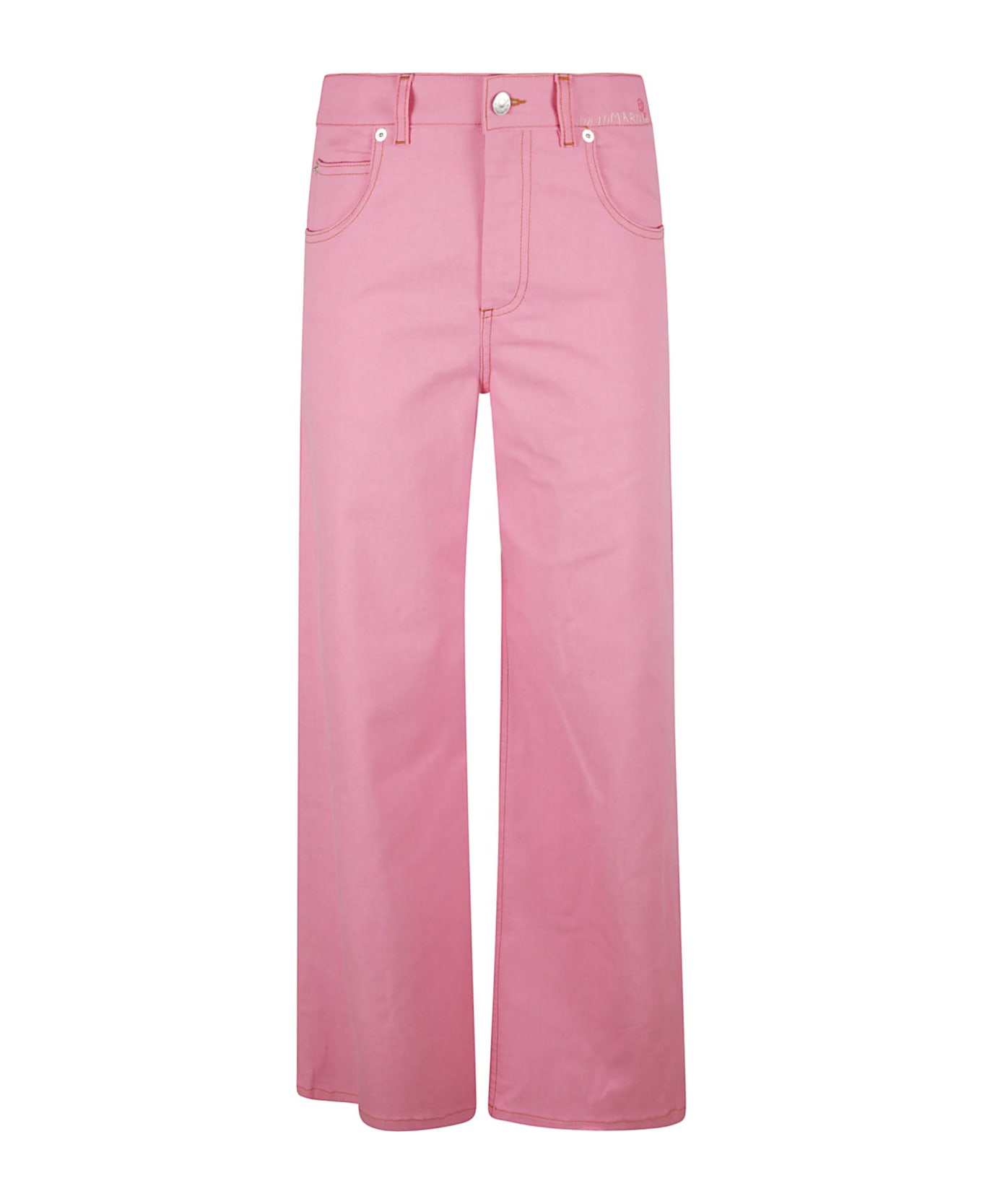 Marni Straight Buttoned Jeans - Pink