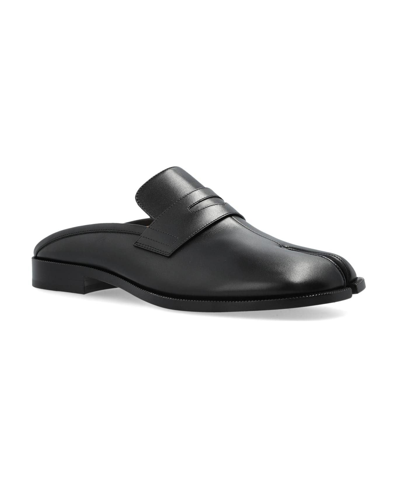 Maison Margiela Slippers With Tabi Cutout - Black