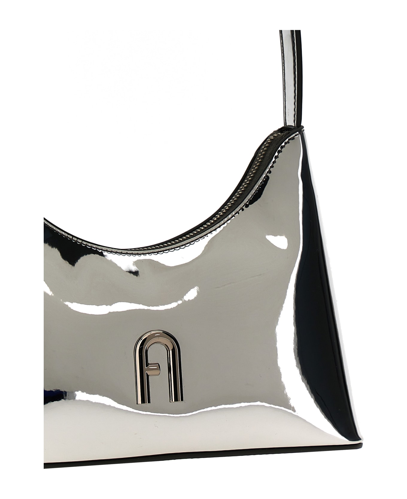 Furla 'diamante Mini' Shoulder Bag - Color Silver