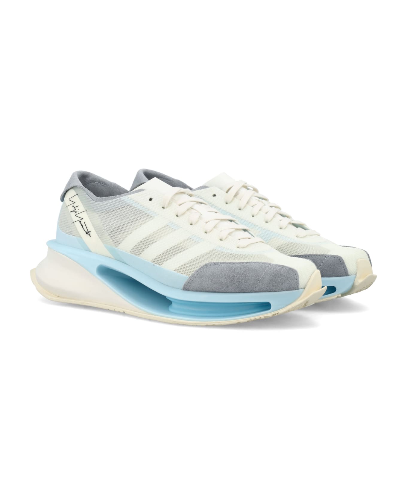 Y-3 Gendo Run Sneakers - LIGHT BLUE WHITE
