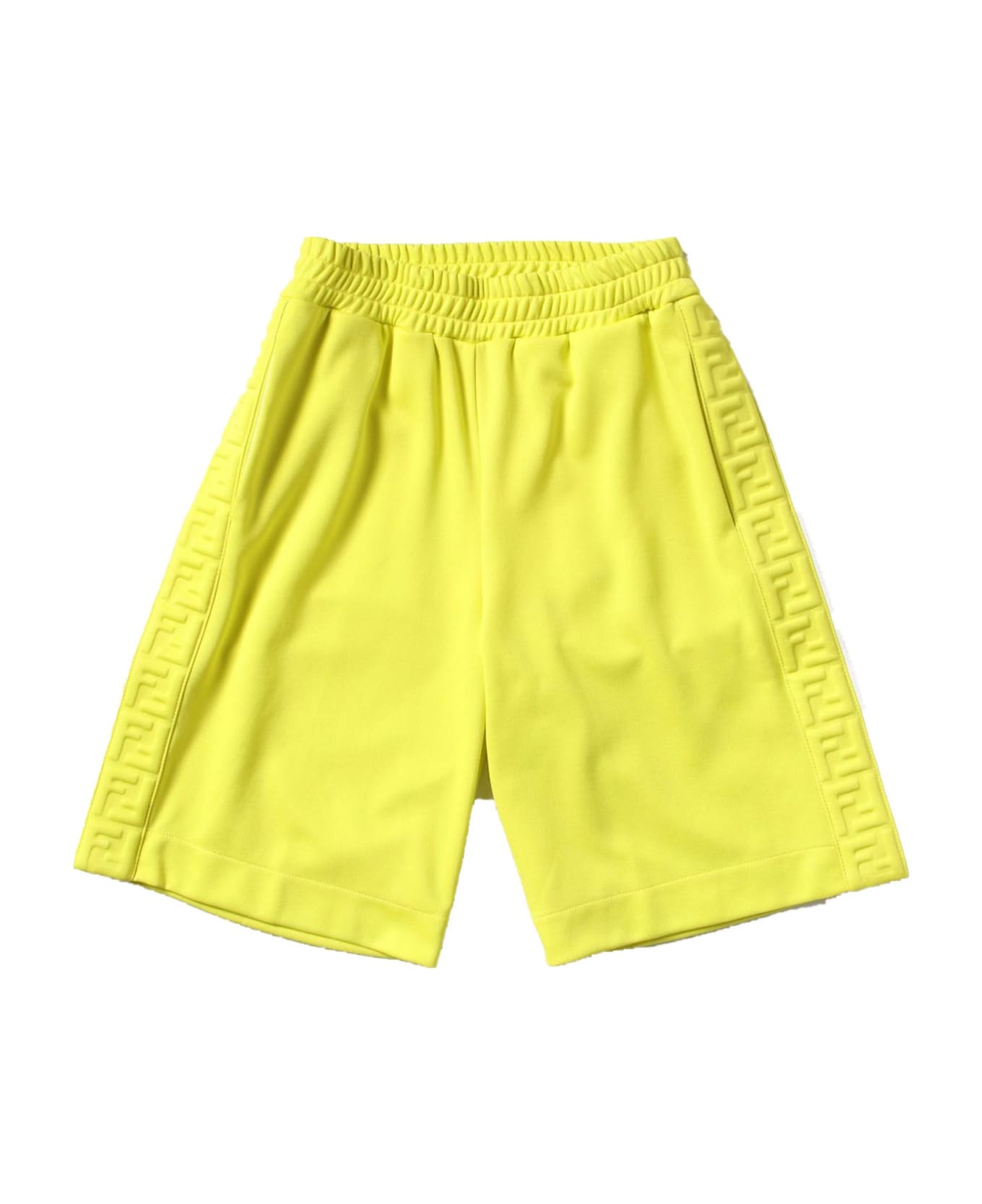 Fendi Yellow Cotton Shorts - Giallo