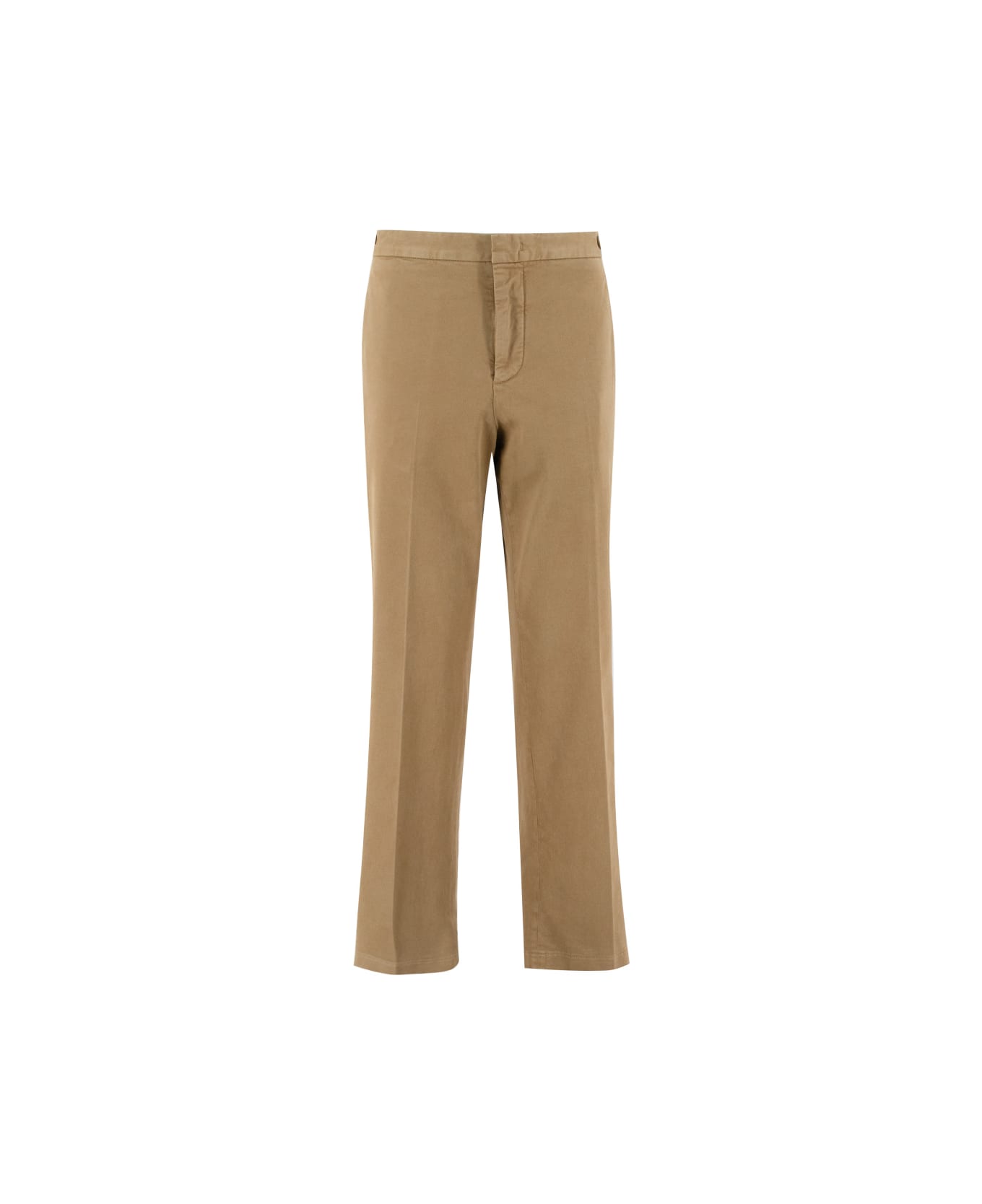 Aspesi Concealed Fitted Trousers - BEIGE