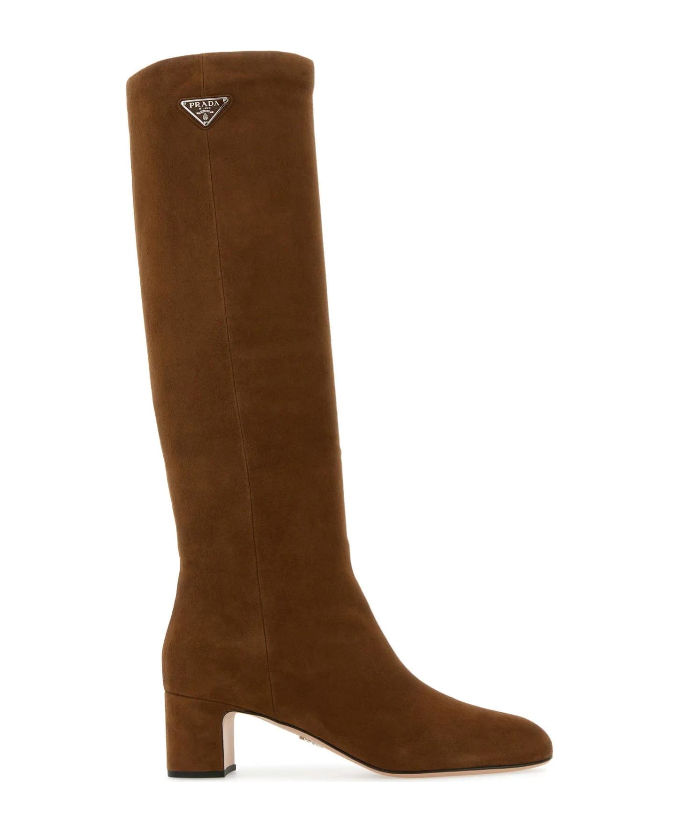 Prada Brown Suede Boots - Sigaro