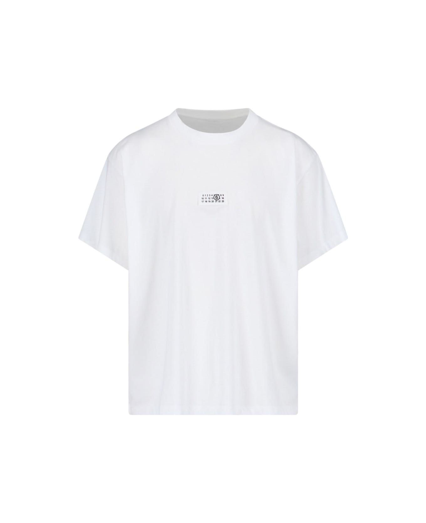 MM6 Maison Margiela Logo T-shirt - White