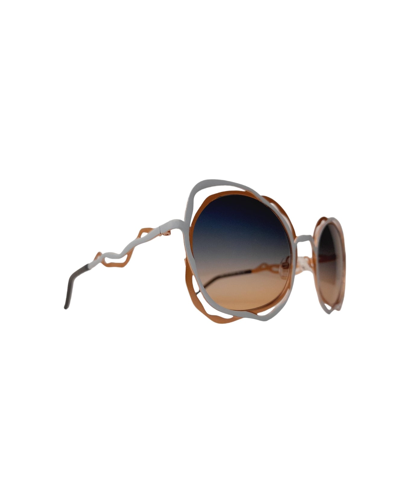 Liò Occhiali ISM1187 - C03 Sunglasses - Oro bronzato e avorio azzurrato