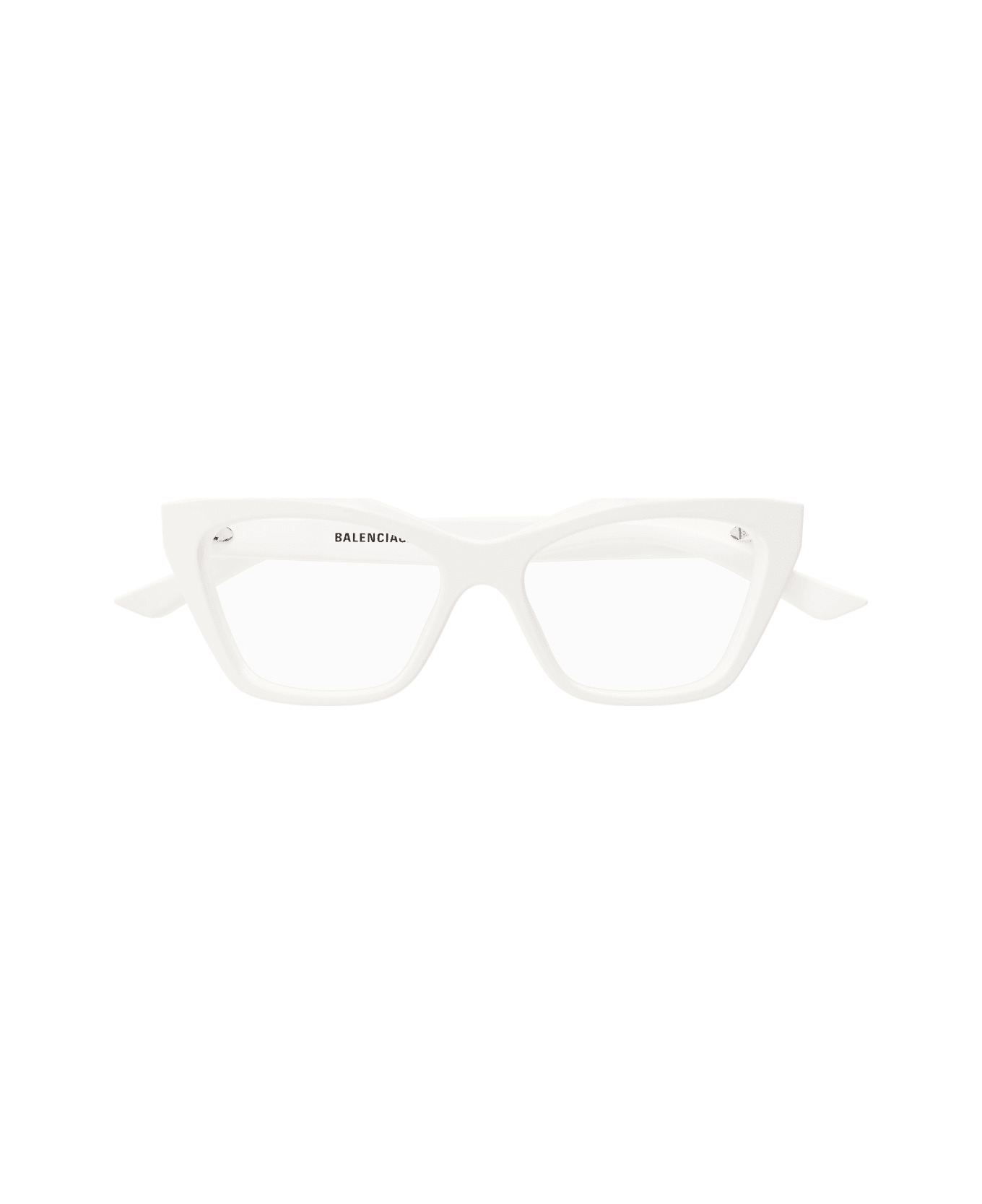 Balenciaga Eyewear Balenciaga Bb0342o Linea Everyday 011 White Transparent Glasses - Bianco