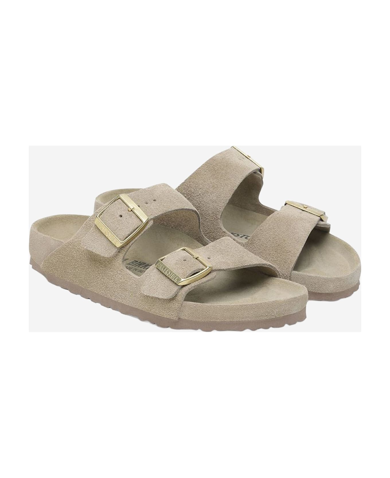 Birkenstock Arizona Suede Sandals - Beige