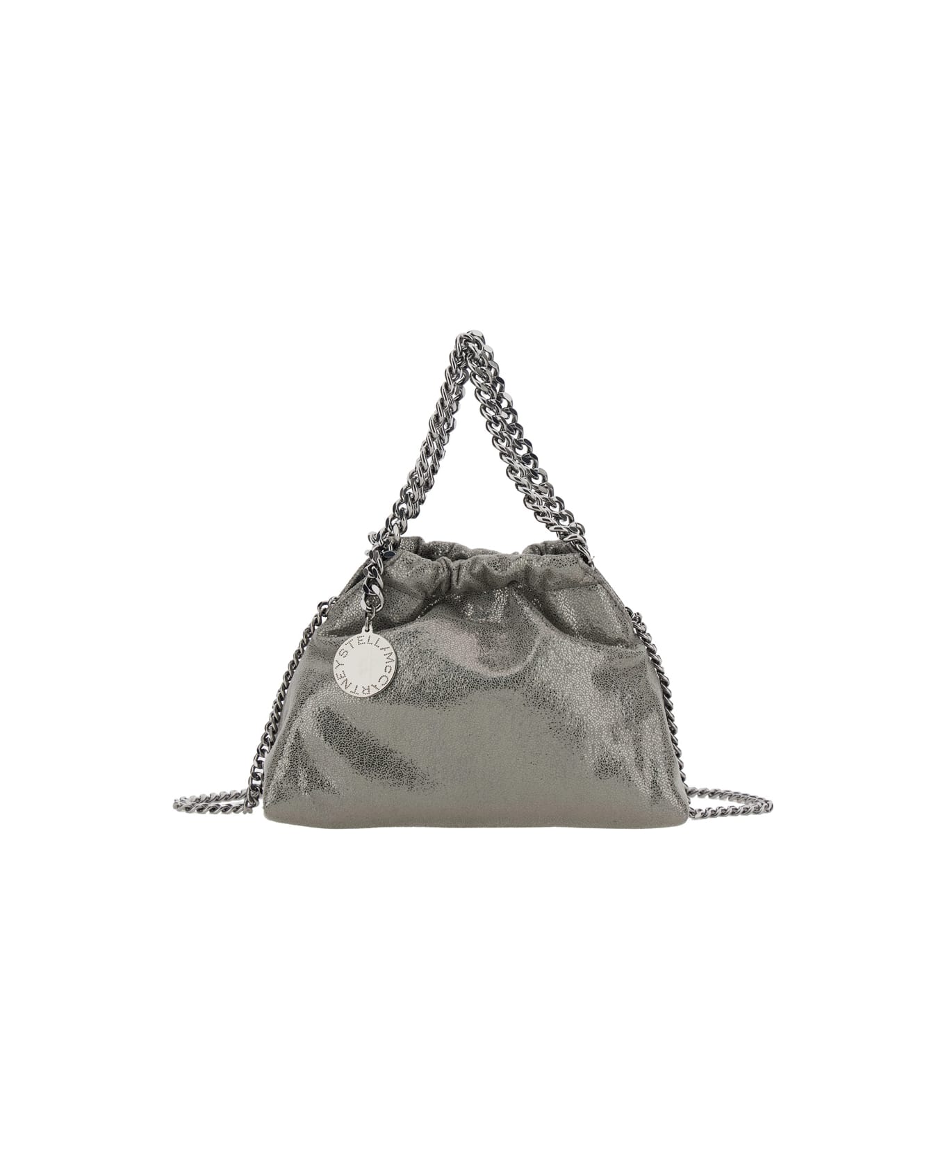 Stella McCartney 
falabella
 Metallic Crossbody Bag With Chain-link Shoulder Strap And Logo Charm On The Front In Ecoleather Woman - MULTICOLOUR