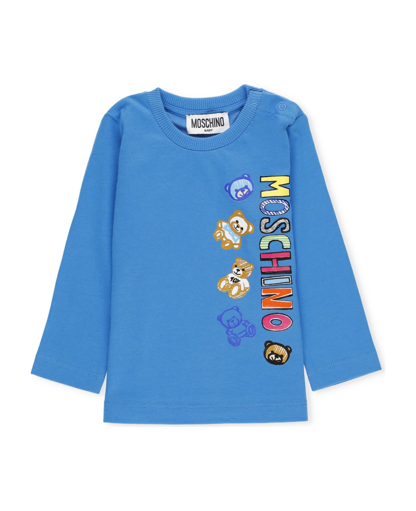 Moschino T-shirt With Print - Blue Tシャツ＆ポロシャツ