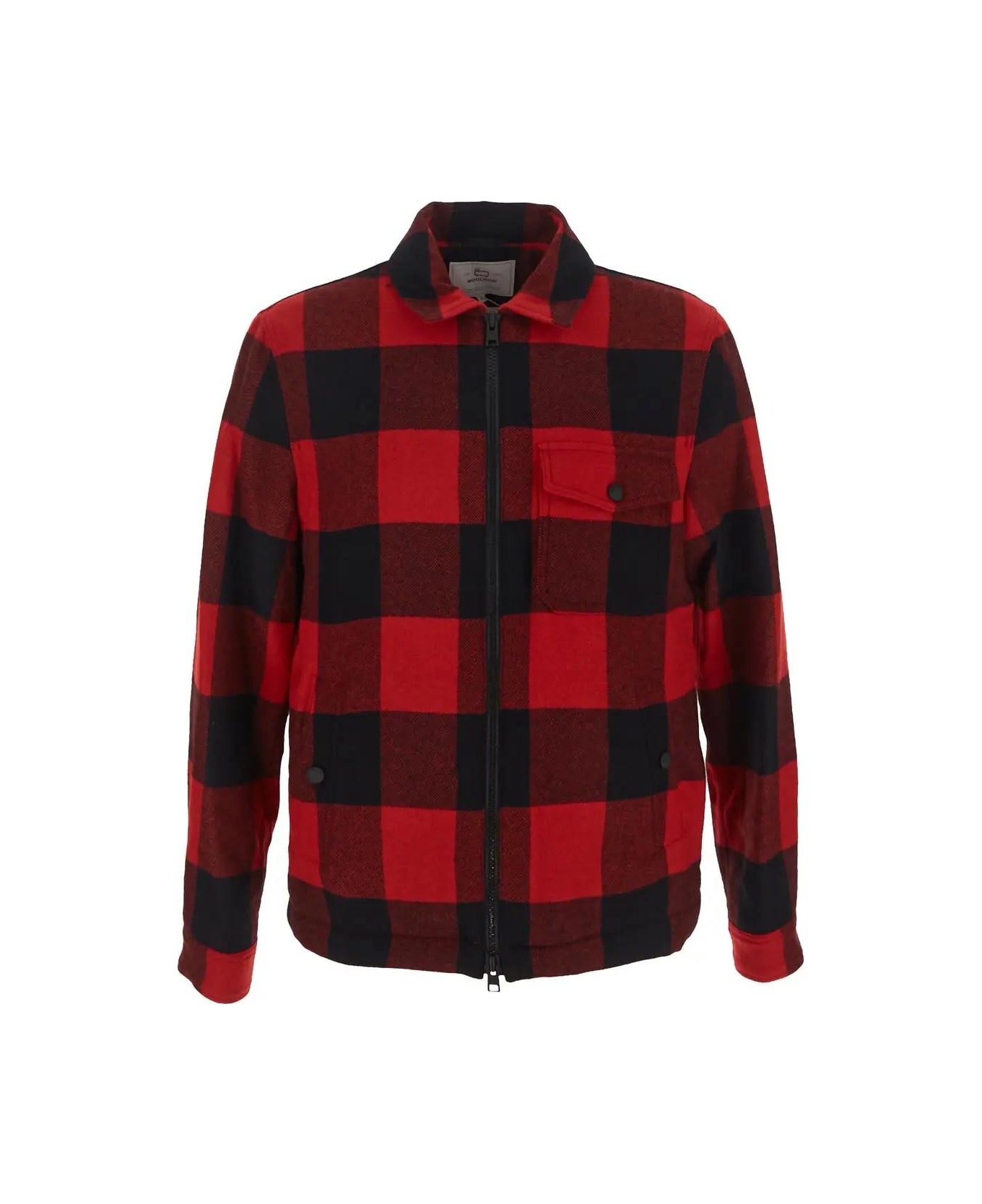 Woolrich Sherpa Timber Check Overshirt - Rosso