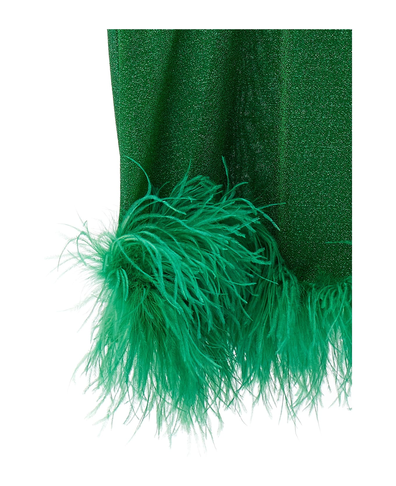 Oseree 'lumiere Plumage' Dress - Emerald Green