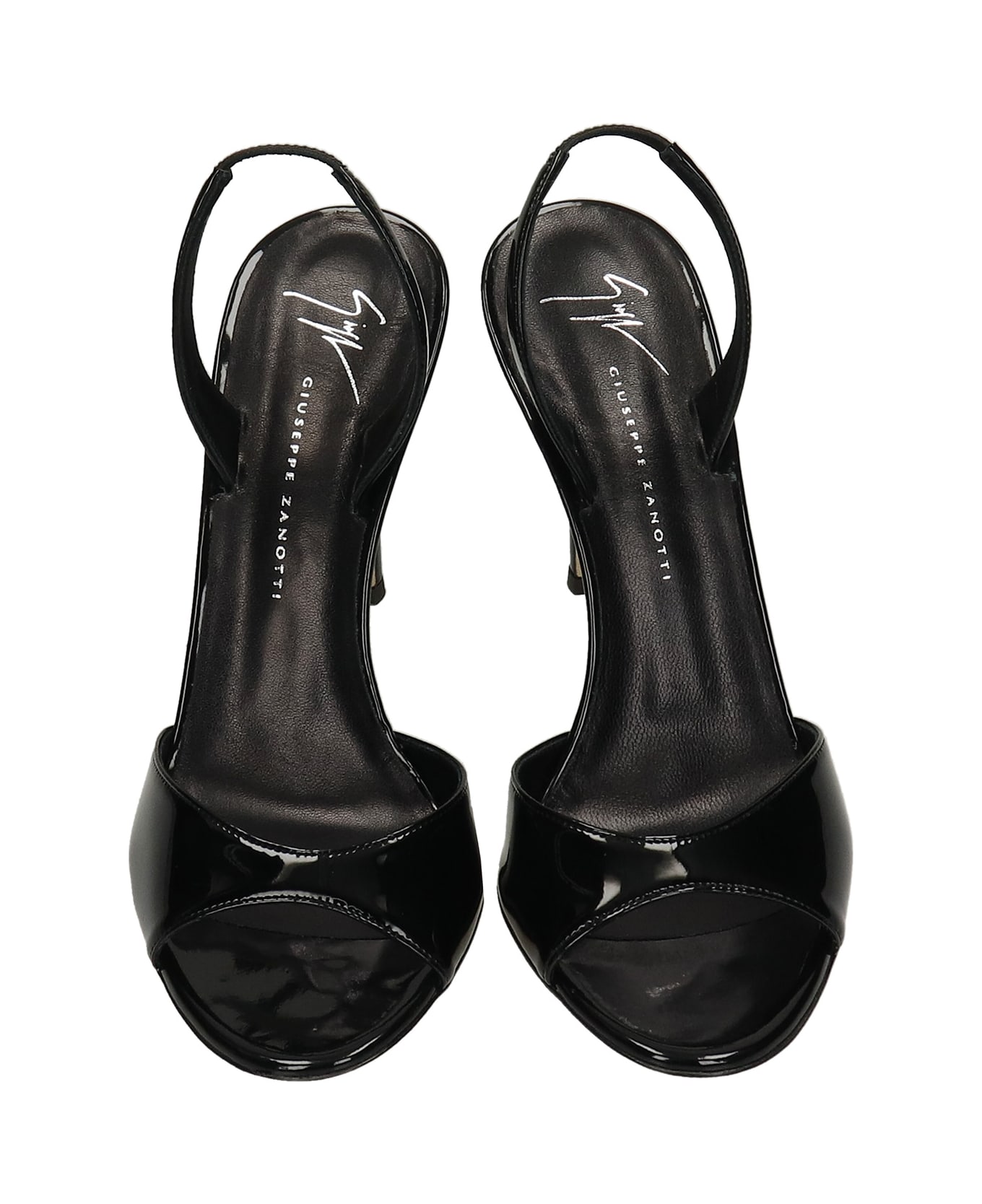 Giuseppe Zanotti Lilibeth Sandals In Black Patent Leather - black