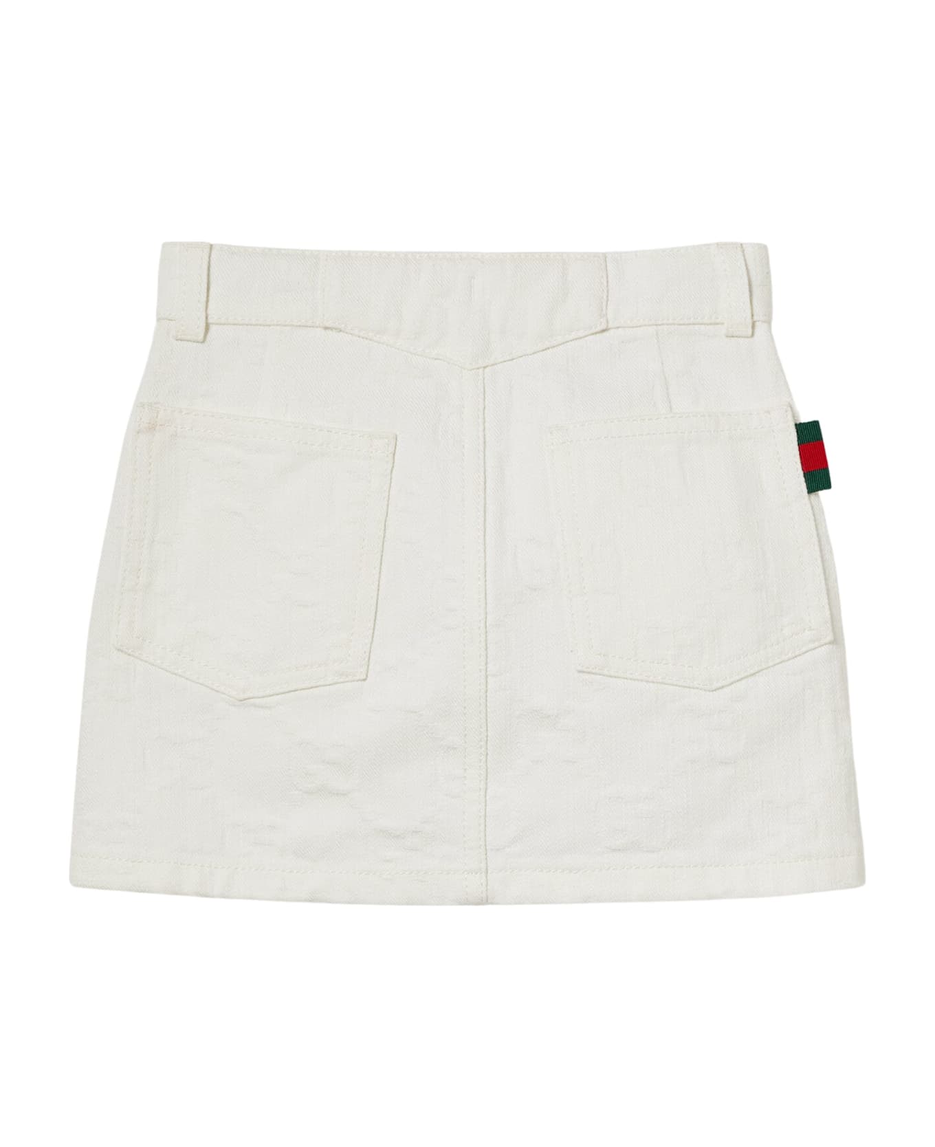 Gucci J Mini Skirt - White