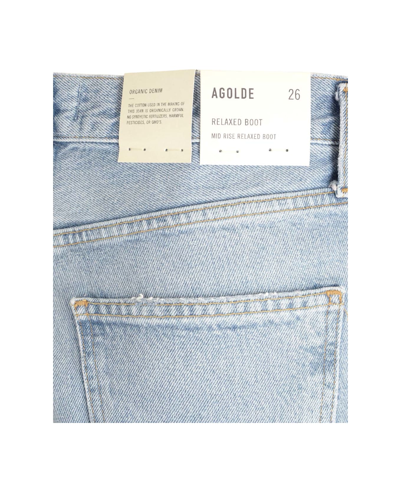 AGOLDE Mid Rise Relaxed Boot Jeans - Blue