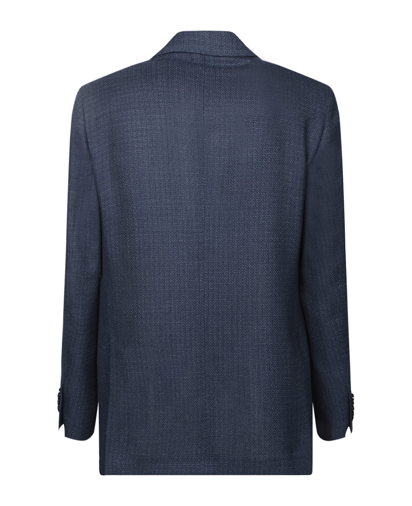 Lardini Moulinã© Blue Wool Jacket - Blue