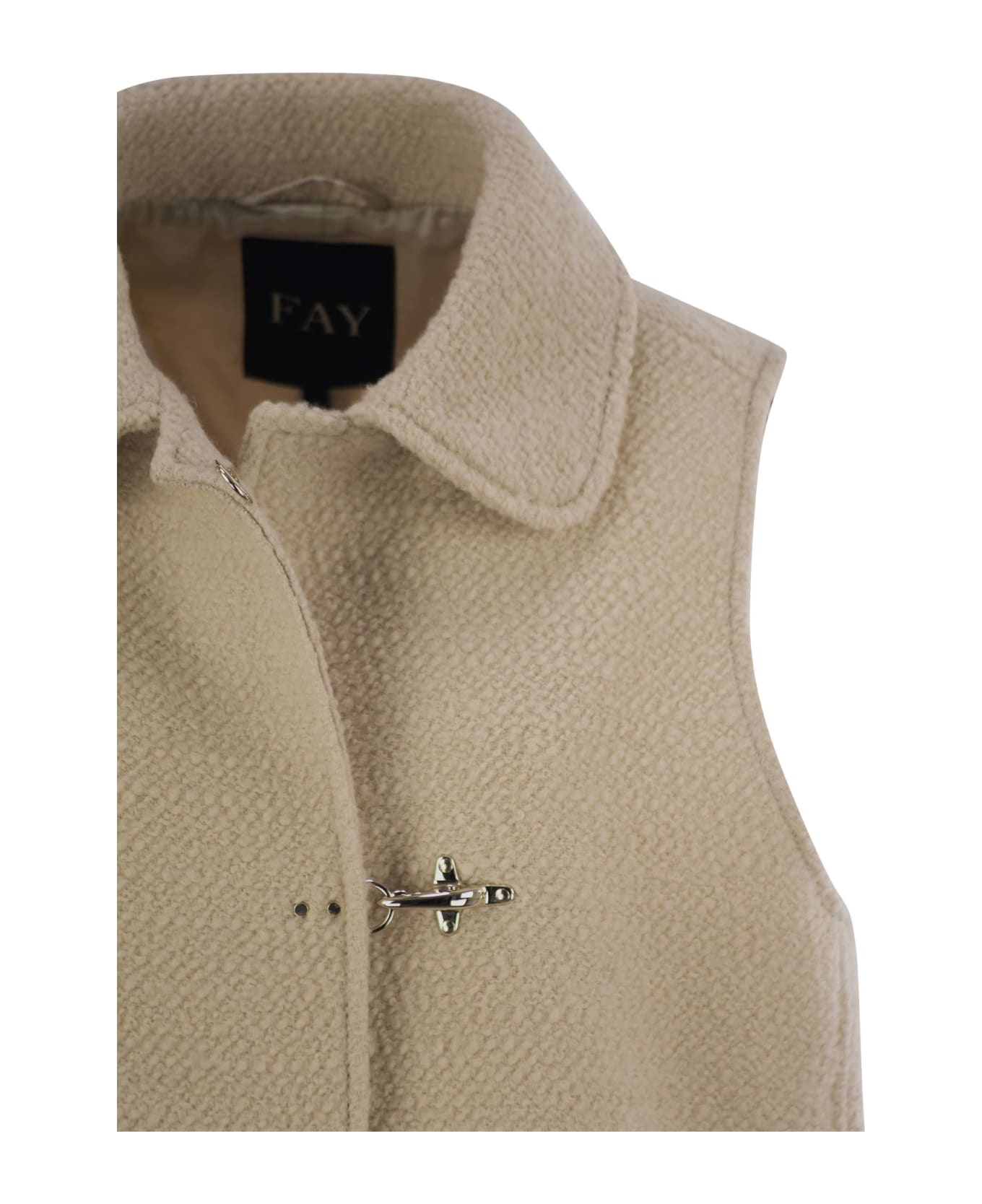Fay 3 Ganci Lined Waistcoat - Beige