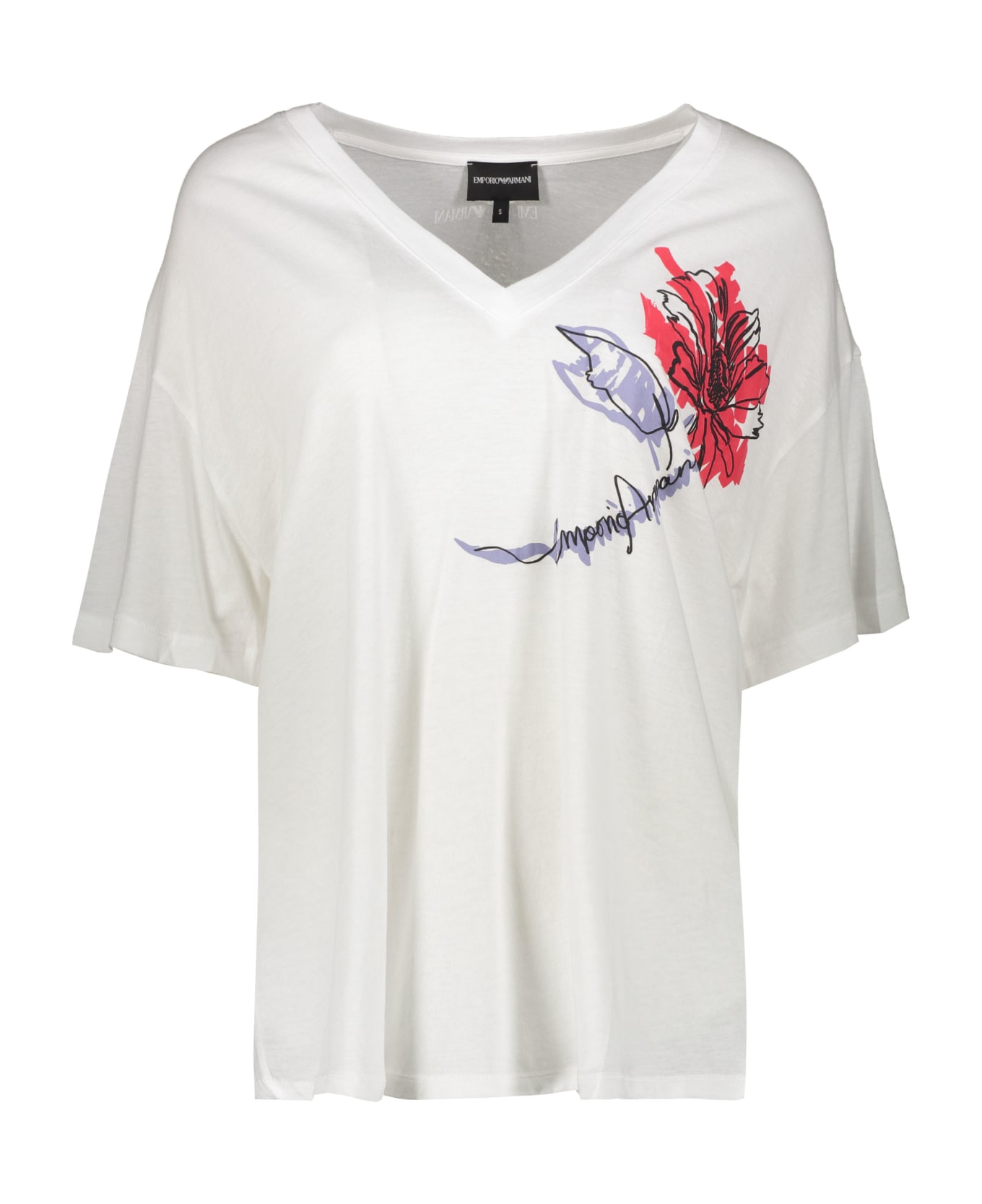 Emporio Armani Printed T-shirt - White Tシャツ
