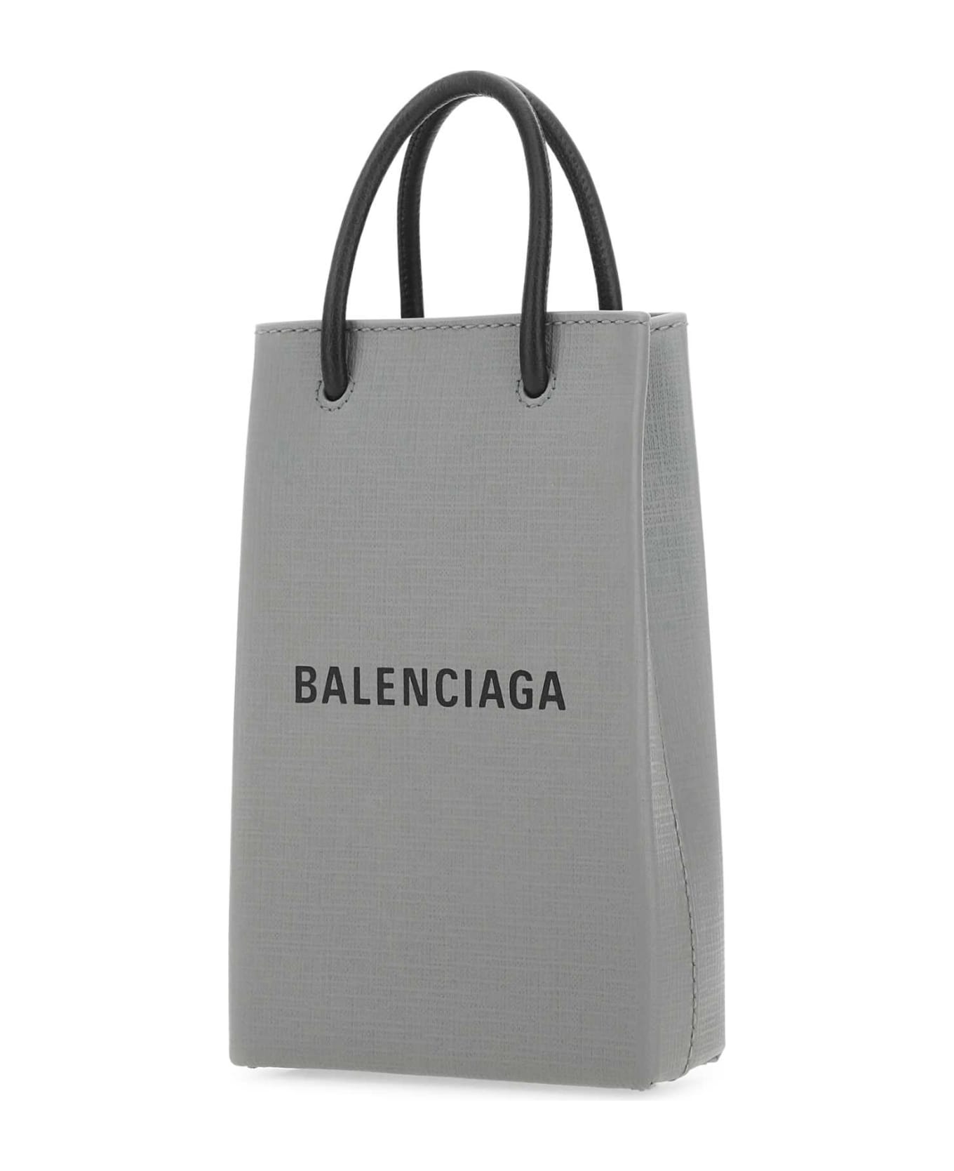 Balenciaga Grey Leather Phone Case - 1160