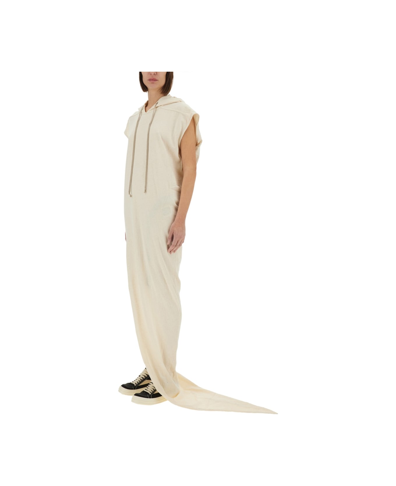 DRKSHDW Long Dress With Hood - IVORY
