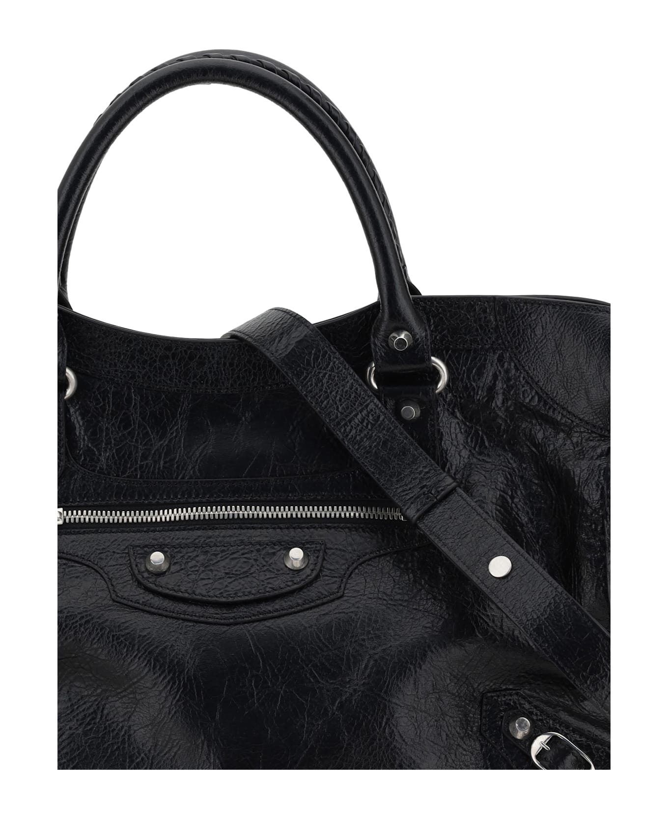 Balenciaga Le City Medium Handbag - BLACK