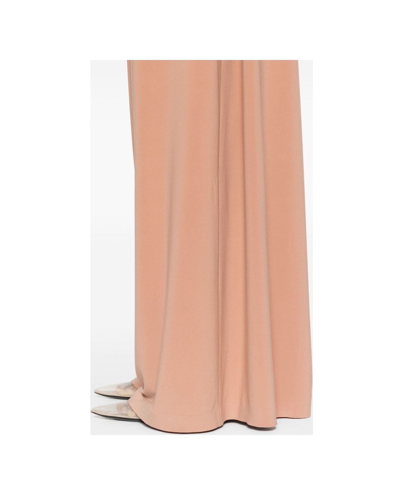 Norma Kamali Wide Leg Trousers - Beige
