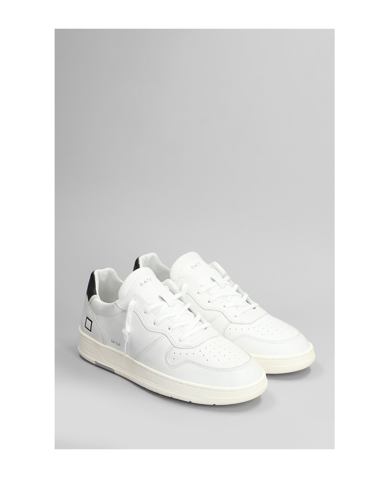 D.A.T.E. Court Sneakers In White Leather - white