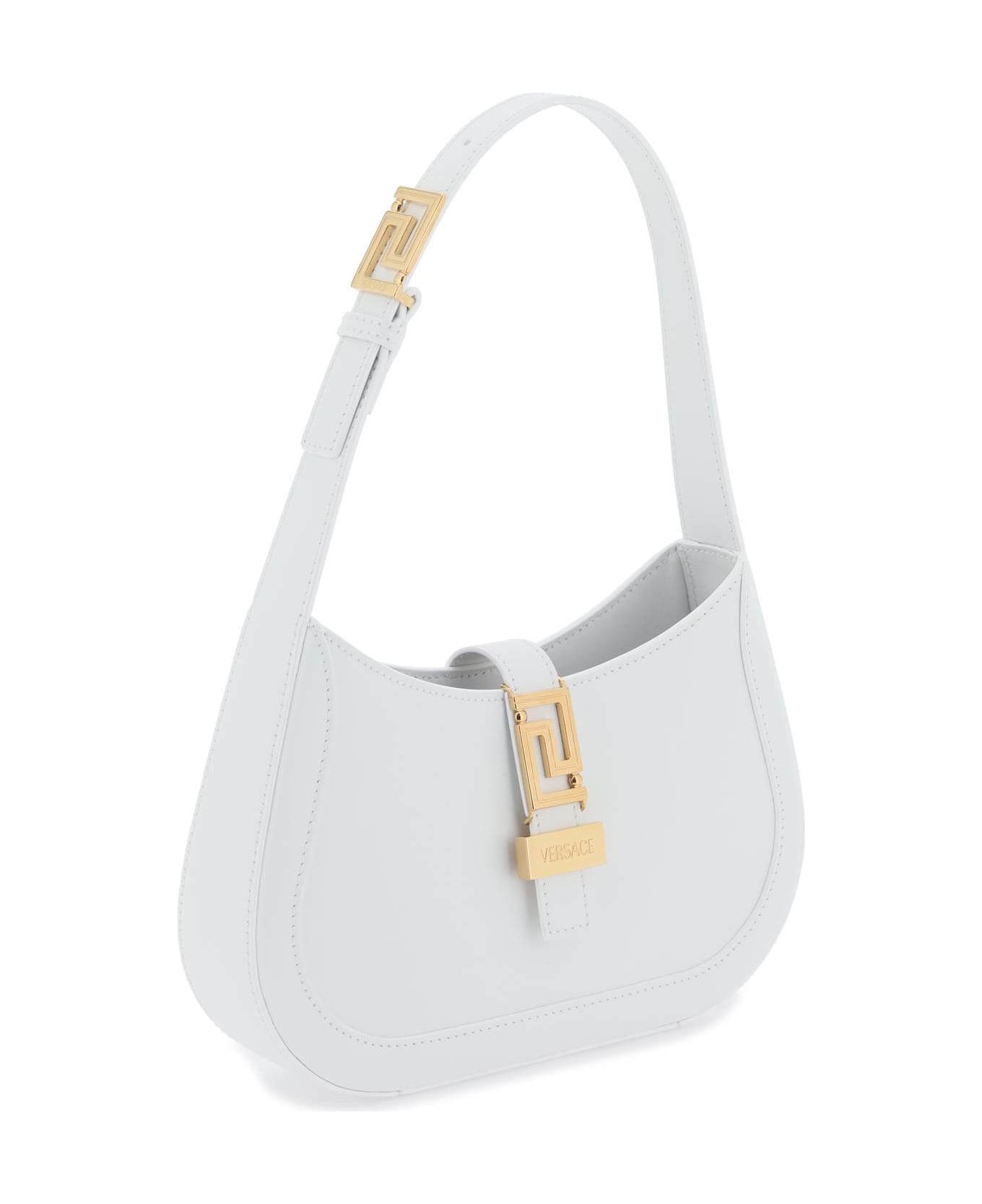 Versace White Leather Bag - White