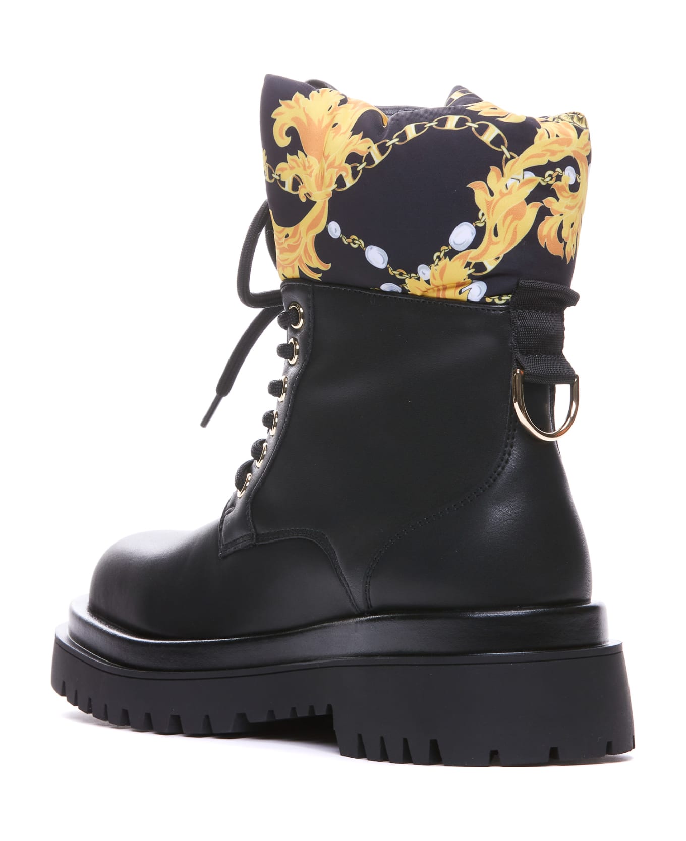 Versace Jeans Couture Couture Chain Ankle Booties - Black ブーツ