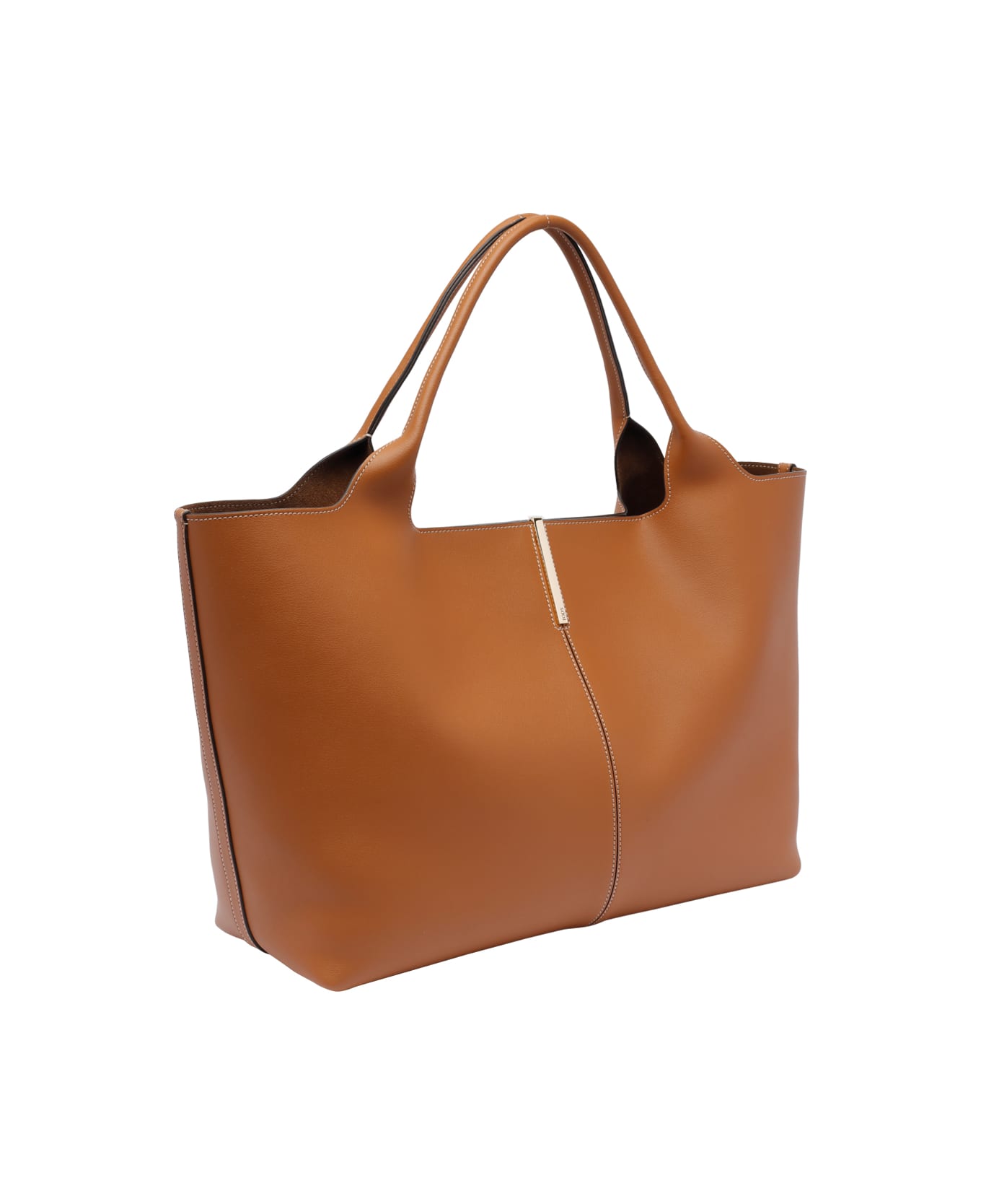 Tod's Medium Leather Shopping Bag - Kenia scuro+cacao