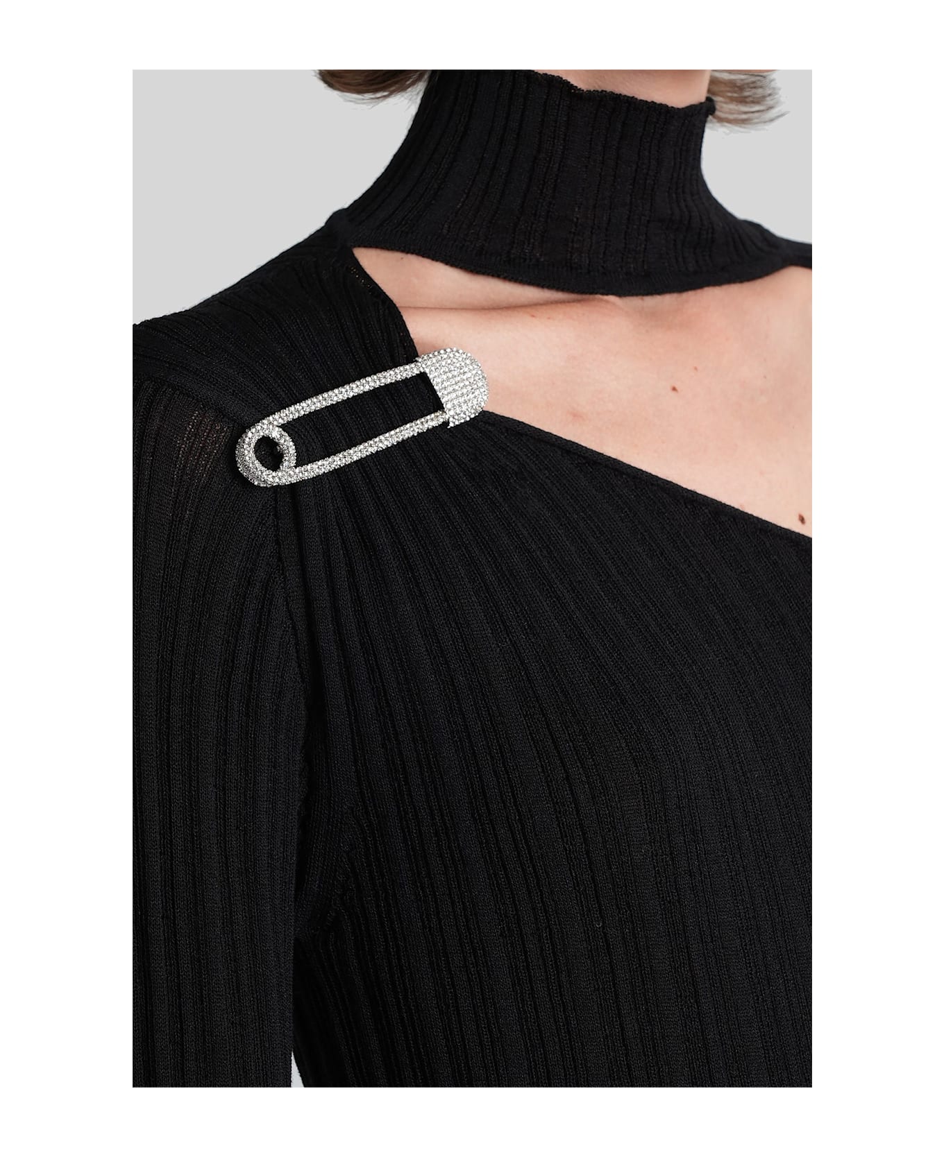Giuseppe di Morabito Long Dress In Black Wool - black